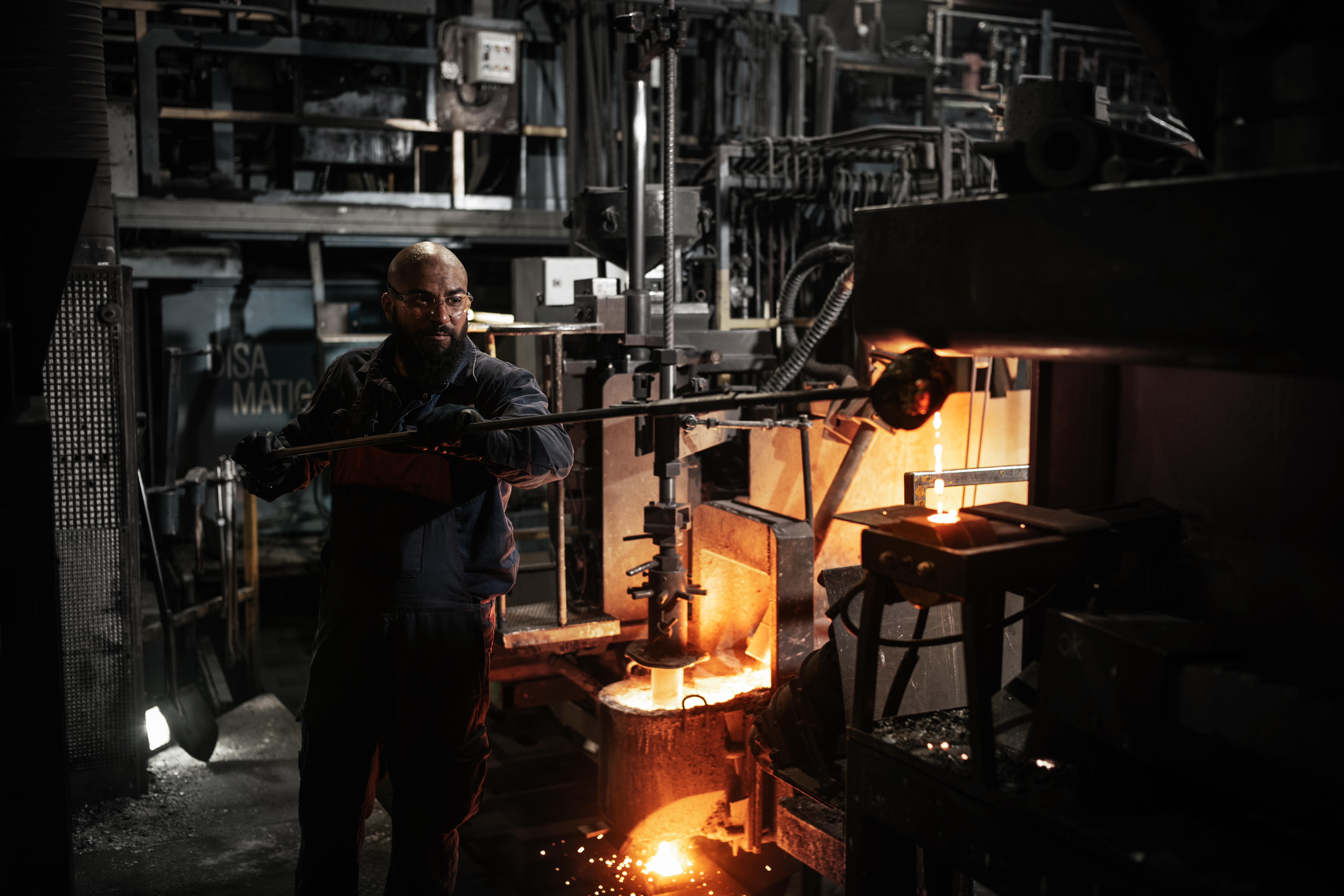 Støberitekniker Grå Orange Billede4